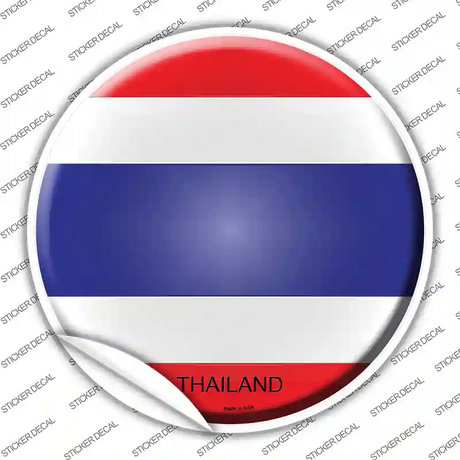 Thailand Country Novelty Circle Sticker Decal