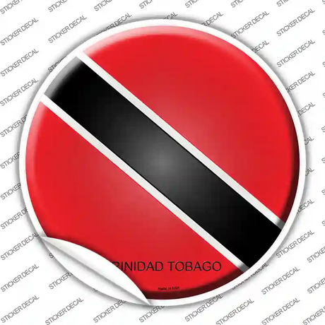 Trinidad Tobago Country Novelty Circle Sticker Decal