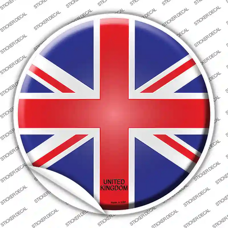 United Kingdom Country Novelty Circle Sticker Decal