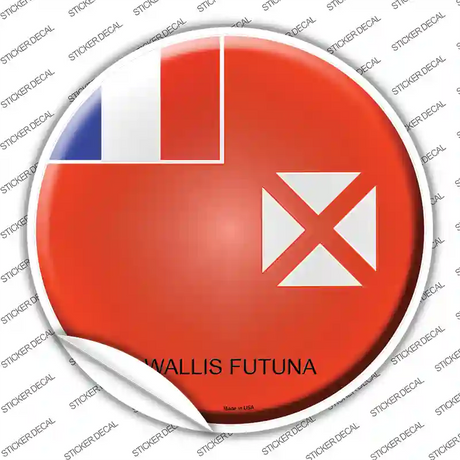 Wallis Futuna Country Novelty Circle Sticker Decal