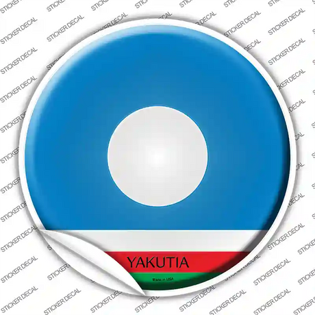 Yakutia Country Novelty Circle Sticker Decal