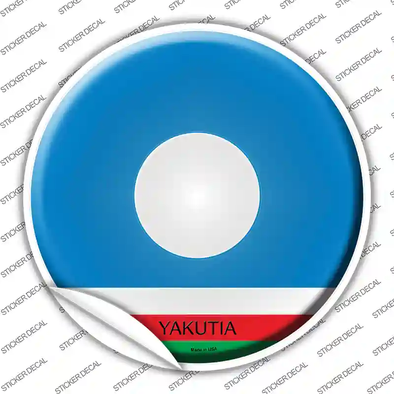 Yakutia Country Novelty Circle Sticker Decal