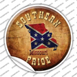 Southern Pride Missouri Novelty Circle Sticker Decal