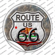California Route 66 Novelty Circle Sticker Decal