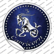 Capricorn Novelty Circle Sticker Decal