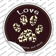 Love In All Shapes Novelty Circle Sticker Decal