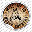 Horse Country Novelty Circle Sticker Decal