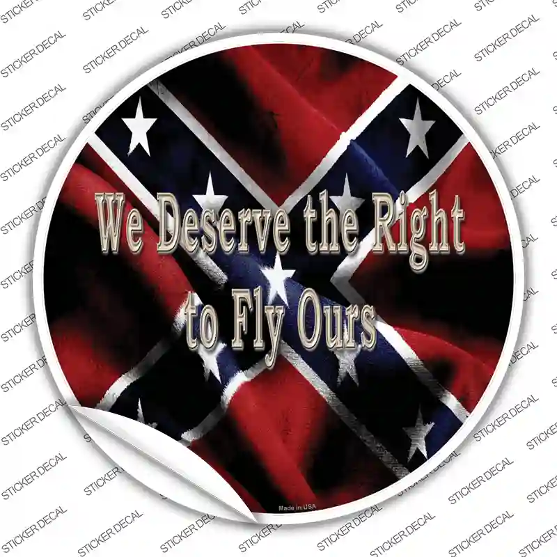 We Deserve The Right Novelty Circle Sticker Decal