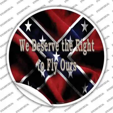 We Deserve The Right Novelty Circle Sticker Decal
