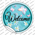 Welcome Novelty Circle Sticker Decal