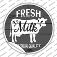 Fresh Milk Premium Quality Novelty Circle Sticker Decal