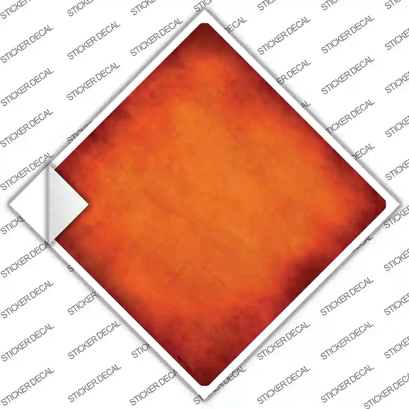 Orange Oil Rubbed Novelty Diamond Sticker Decal