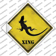 Lizard Xing Novelty Diamond Sticker Decal