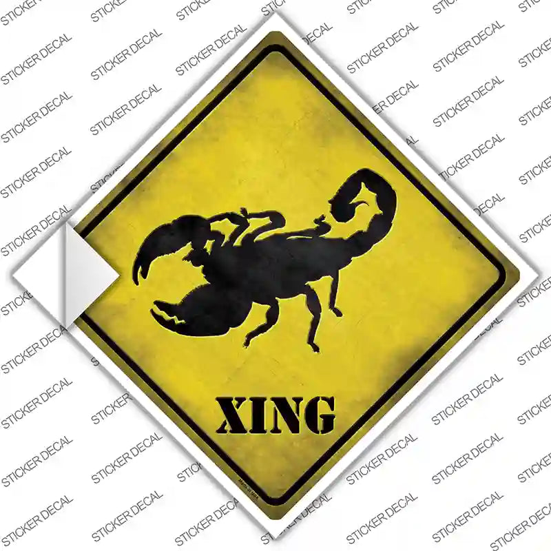 Scorpion Xing Novelty Diamond Sticker Decal