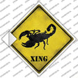 Scorpion Xing Novelty Diamond Sticker Decal