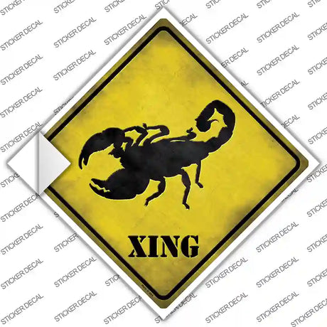 Scorpion Xing Novelty Diamond Sticker Decal