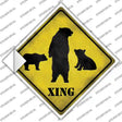 Bears Xing Novelty Diamond Sticker Decal