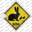 Rabbit Xing Novelty Diamond Sticker Decal