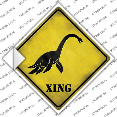 Sea Monster Xing Novelty Diamond Sticker Decal