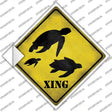 Turtle Xing Novelty Diamond Sticker Decal