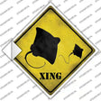 Stingray Xing Novelty Diamond Sticker Decal