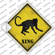 Monkey Xing Novelty Diamond Sticker Decal
