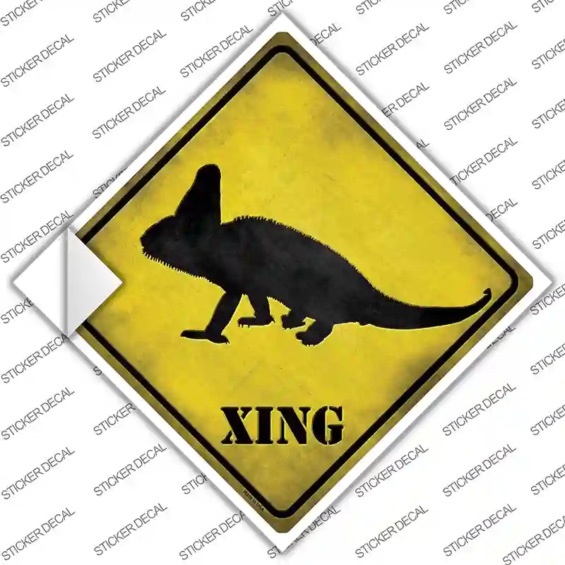 Chameleon Xing Novelty Diamond Sticker Decal