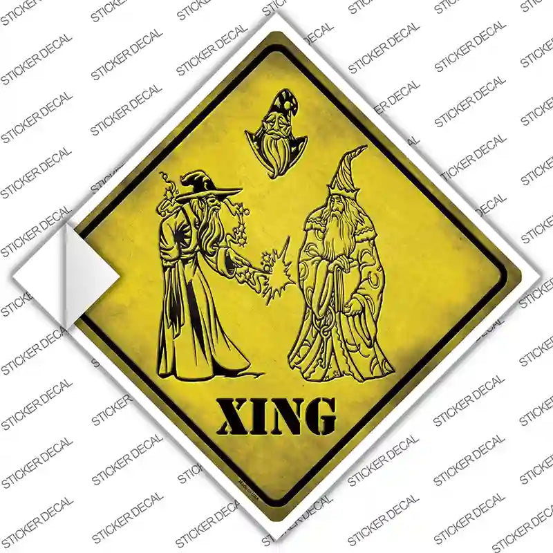 Wizards Xing Novelty Diamond Sticker Decal