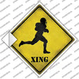 Football Xing Novelty Diamond Sticker Decal