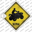 4 Wheeler Xing Novelty Diamond Sticker Decal