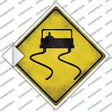 Slippery Road Novelty Diamond Sticker Decal