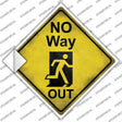 No Way Out Novelty Diamond Sticker Decal