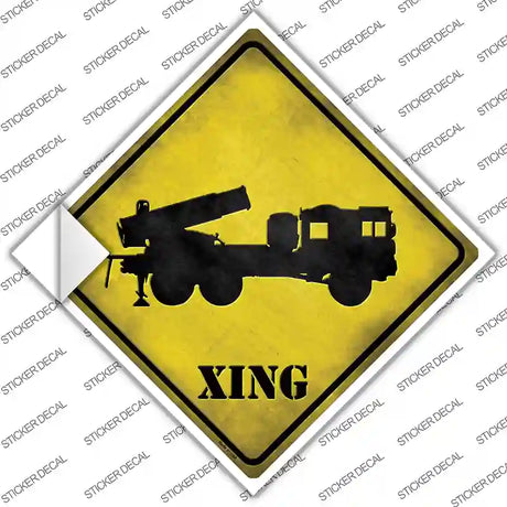 Missile Launcher Xing Novelty Diamond Sticker Decal