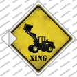 Dozer Xing Novelty Diamond Sticker Decal