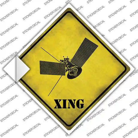 Satellite Xing Novelty Diamond Sticker Decal