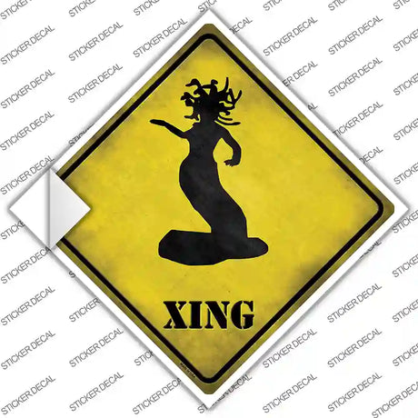 Medusa Xing Novelty Diamond Sticker Decal
