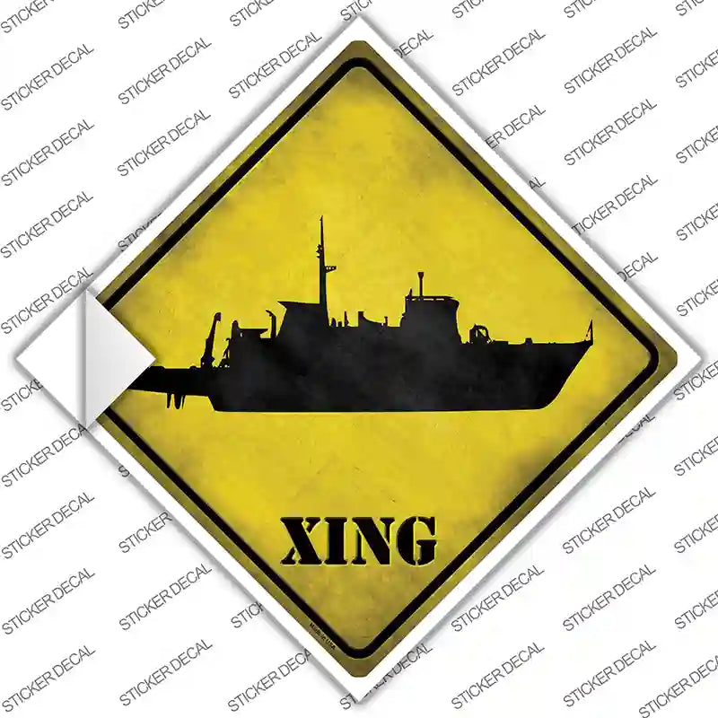 Destroyer Xing Novelty Diamond Sticker Decal