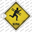 Victorian Chimney Sweeper Xing Novelty Diamond Sticker Decal