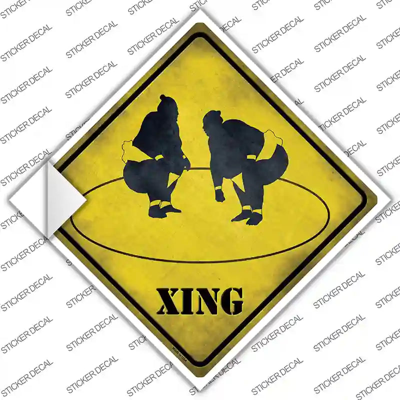 Sumo Ring Xing Novelty Diamond Sticker Decal