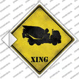 Cement Mixer Xing Novelty Diamond Sticker Decal