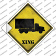 Supply Truck Xing Novelty Diamond Sticker Decal