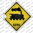 Train Xing Novelty Diamond Sticker Decal