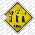 Belly Dancers Xing Novelty Diamond Sticker Decal