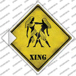 Gemini Zodiac Animal Xing Novelty Diamond Sticker Decal