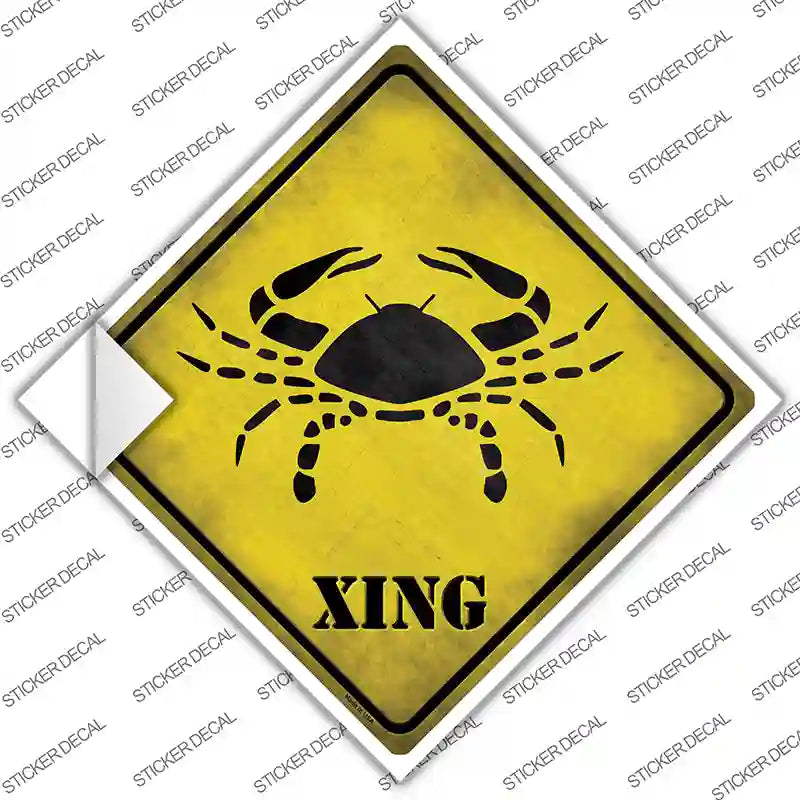 Cancer Zodiac Animal Xing Novelty Diamond Sticker Decal