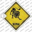 Leo Zodiac Animal Xing Novelty Diamond Sticker Decal