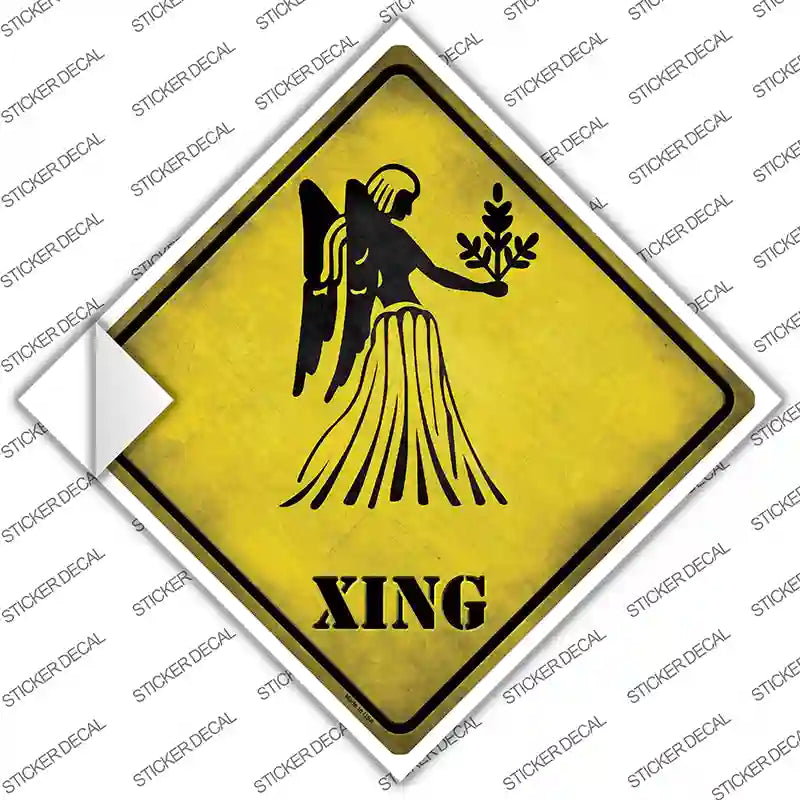 Virgo Zodiac Animal Xing Novelty Diamond Sticker Decal
