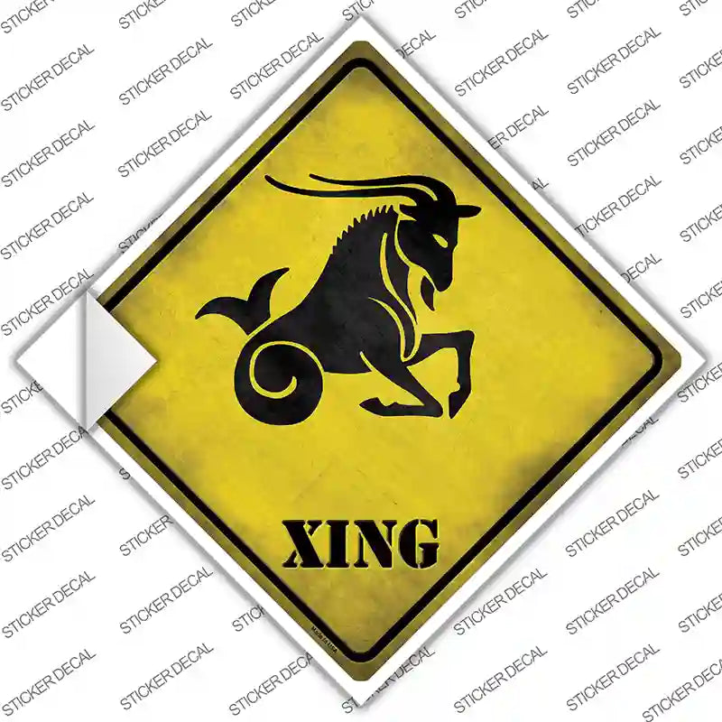 Capricorn Zodiac Animal Xing Novelty Diamond Sticker Decal