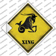 Capricorn Zodiac Animal Xing Novelty Diamond Sticker Decal