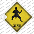 Kung Fu Martial Artist Xing Novelty Diamond Sticker Decal